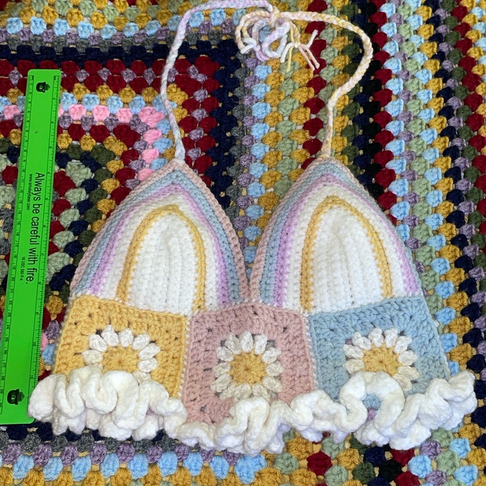 Handmade crochet halter top
